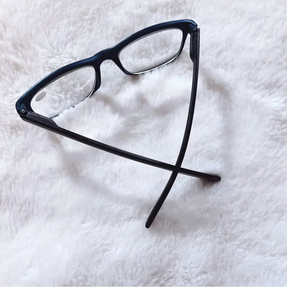 Olivia Blue with Dark Wood Reader Glasses - Picture 8 of 11